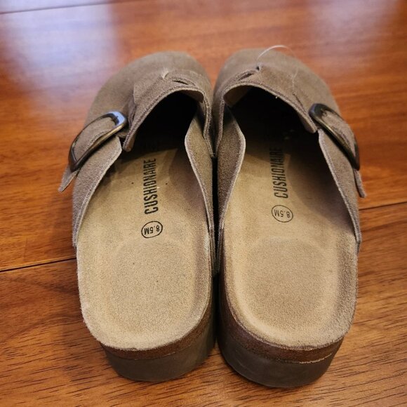 Cushionaire tan suede women shoes Brand new size 8.5 slip on mules platform - Picture 3 of 4